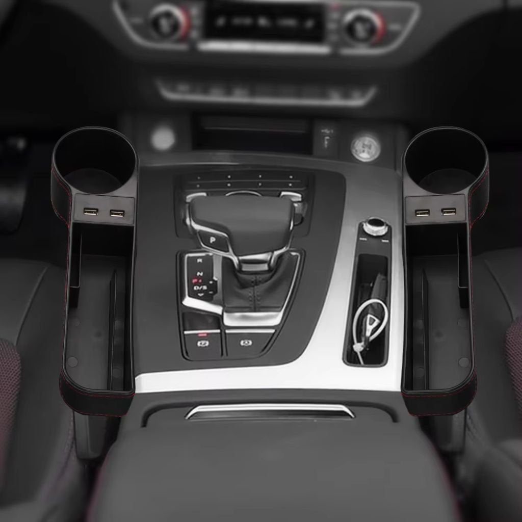 Organiseur Latéral de Siège avec Chargeur USB et Porte-Gobelet image 4