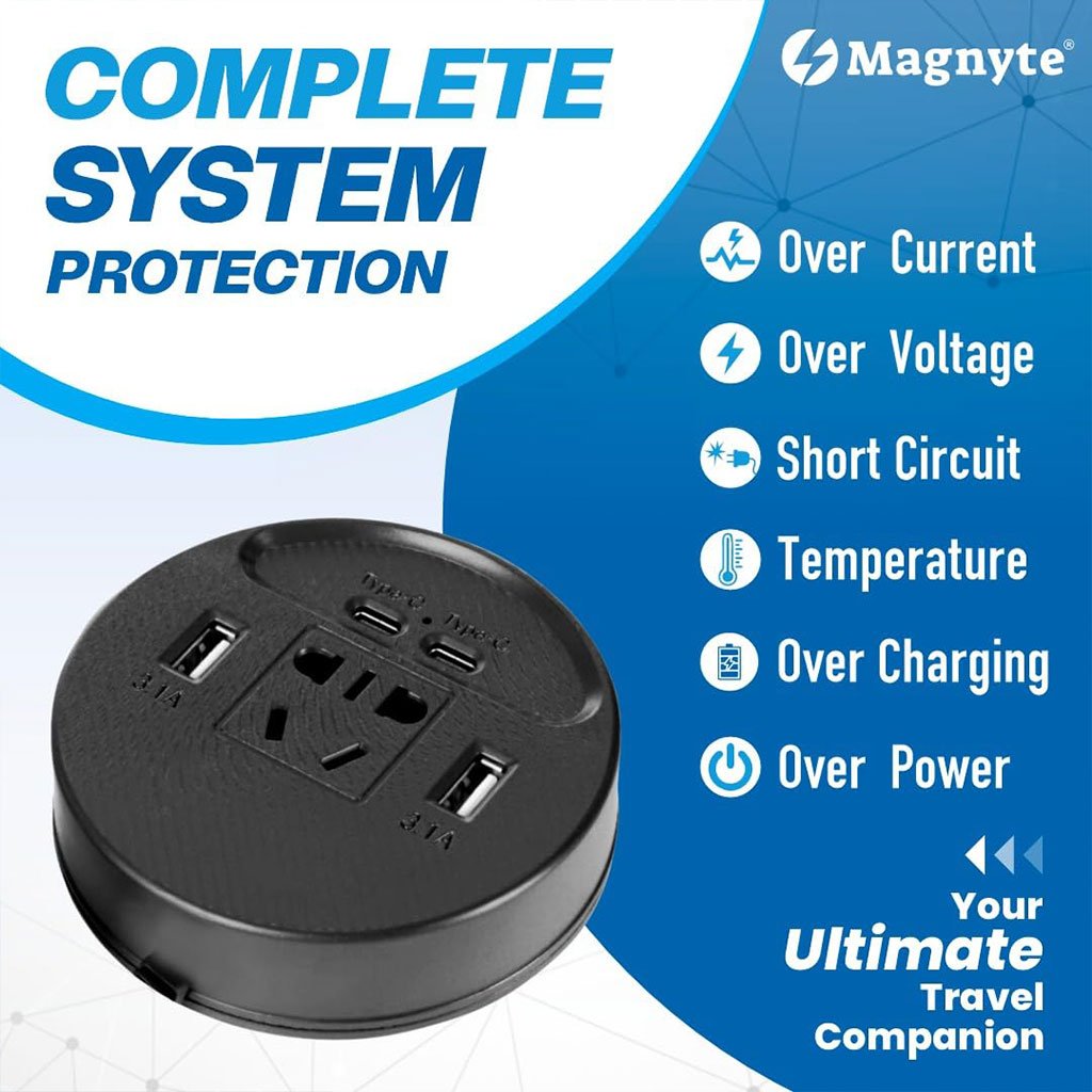 Onduleur Voiture 150W avec 4 Ports USB & Prise Secteur Universelle image 5