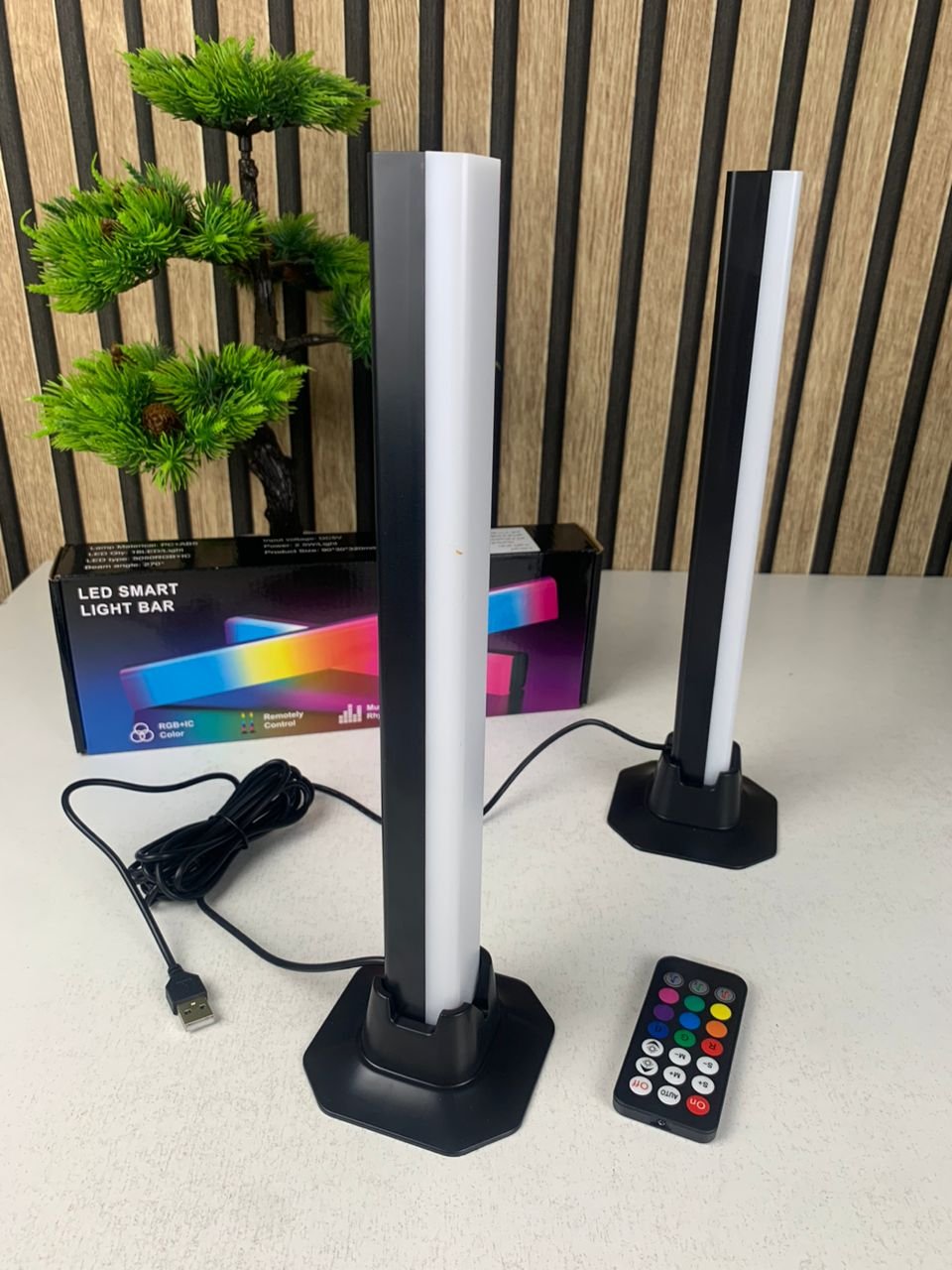 2 pcs Barre LED RGB intelligente synchronisée avec la musique image 3