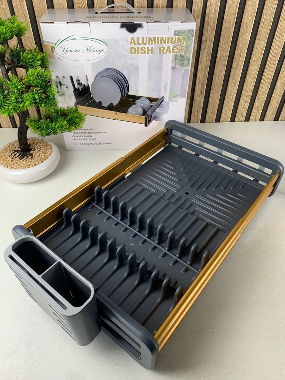 Égouttoir à Vaisselle Extensible en Aluminium – Gain de Place et Organisation Intelligente image 6