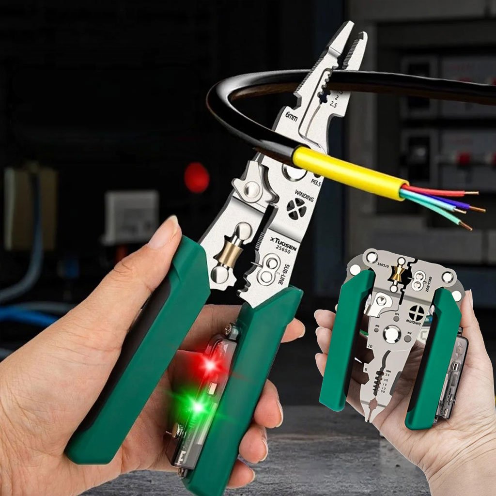 Pince à dénuder multifonction avec détecteur de tension image 0