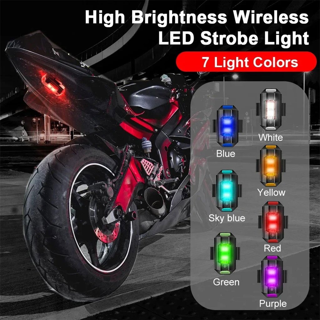 Lumière de Signalisation Multicolore 35 Modes – Rechargeable USB image 3