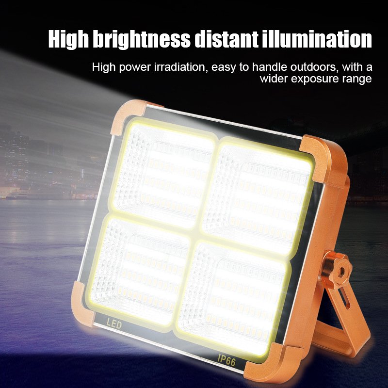 Projecteur LED étanche Rechargeable 4 modes D'éclairage Power-Bank 1000W image 6