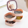 Boîte à Bijoux Rotative avec Miroir – Design Moderne et Multifonctionnel image 0