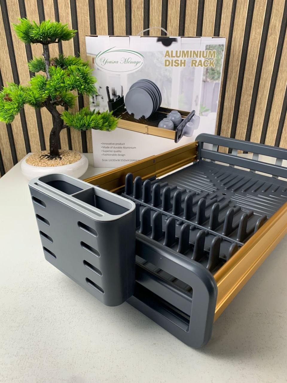 Égouttoir à Vaisselle Extensible en Aluminium – Gain de Place et Organisation Intelligente image 8