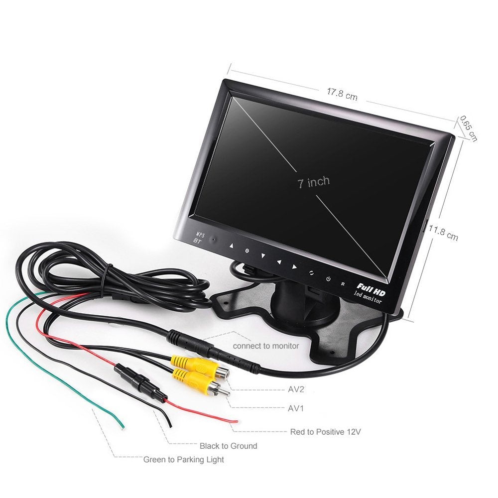Écran Voiture 7" MP5 avec USB, Bluetooth & Double Entrée Vidéo image 4