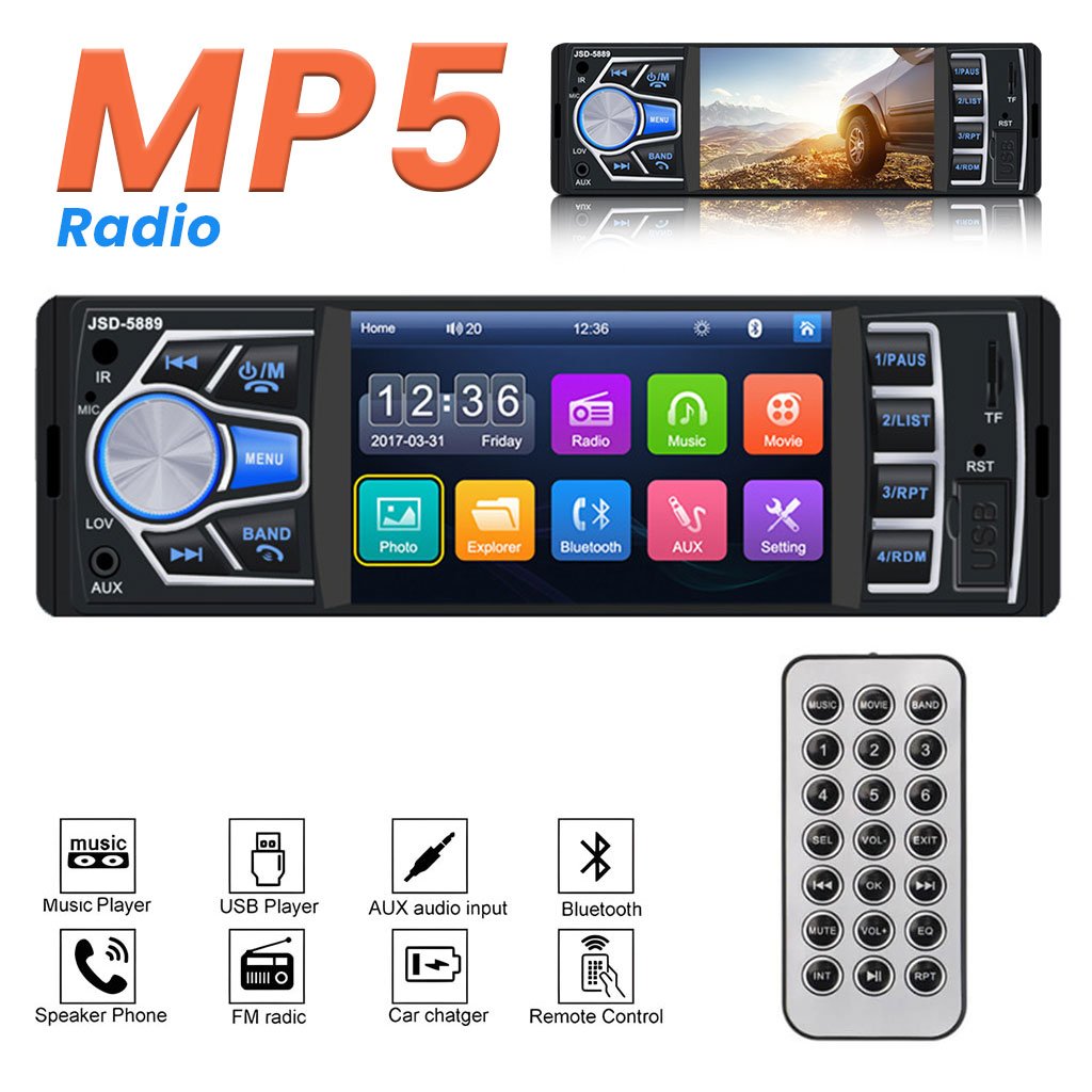 Lecteur Multimédia Voiture Écran 800x480 – Audio & Vidéo Haute Définition image 0