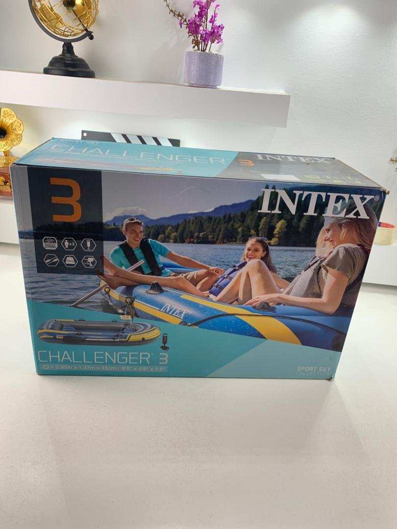 Bateau Gonflable Challenger 3 avec Rames et Pompe – Intex 68370EP | قارب مطاطي Challenger 3 مع مجاديف ومضخة image 2