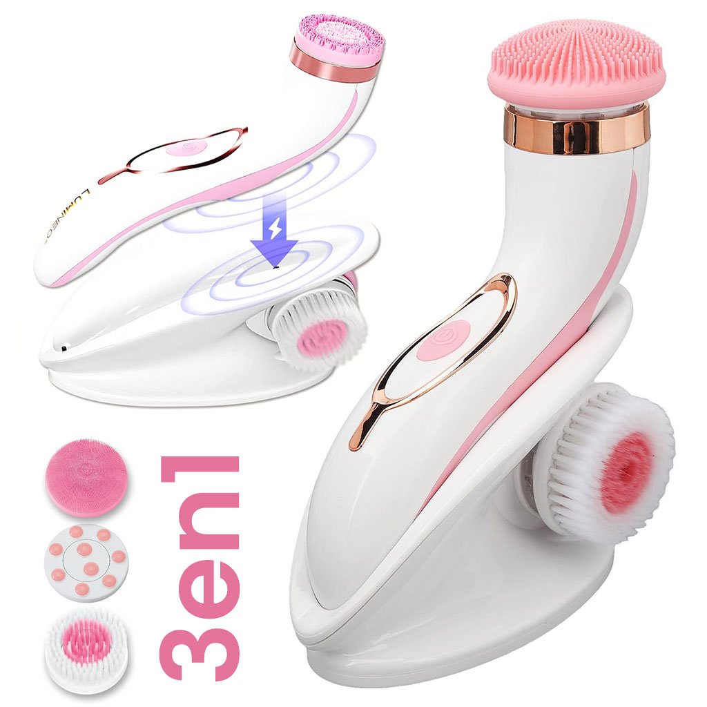 Brosse Nettoyante Visage Électrique à Micro-Vibrations Étanche – فرشاة تنظيف الوجه image 0