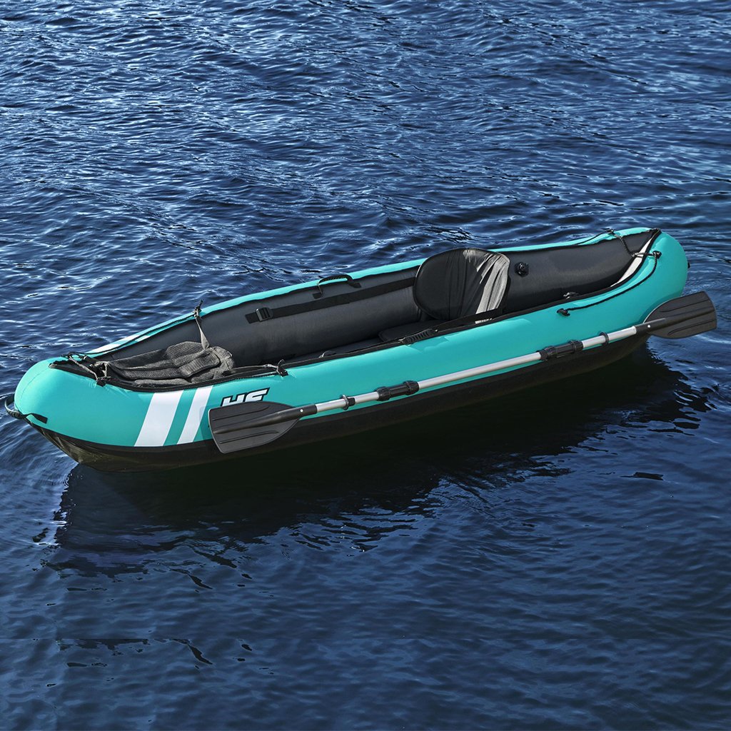 Hydro-Force Kayak Ventura Gonflable avec Siège, Pompe et Rame – 130 kg Bestway 65118 – قارب كاياك قابل للنفخ مع مجداف ومقعد image 1