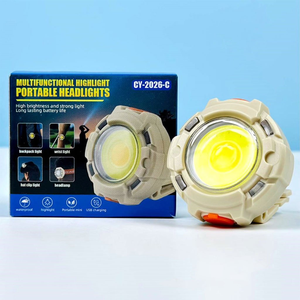 Lampe frontale LED Rechargeable pour Camping CY2026C – مصباح رأس قابل للشحن image 0