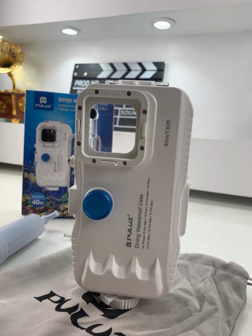 Coque de Plongée Étanche PULUZ 40 m pour iPhone 11 à 16 Pro Max – حافظة احترافية مضادة للماء للتصوير تحت الماء image 5
