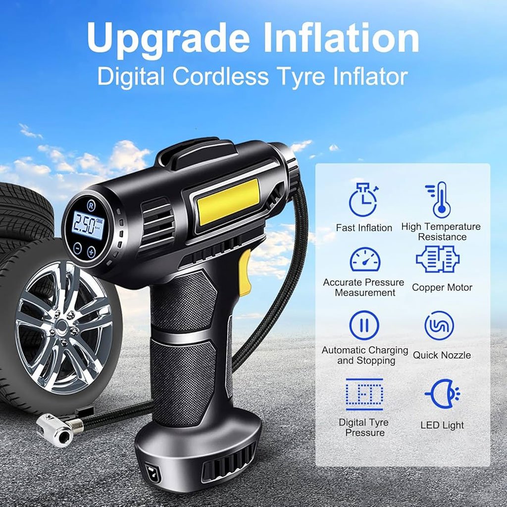 Compresseur d’air 12V pour voiture – Puissance 120W image 0