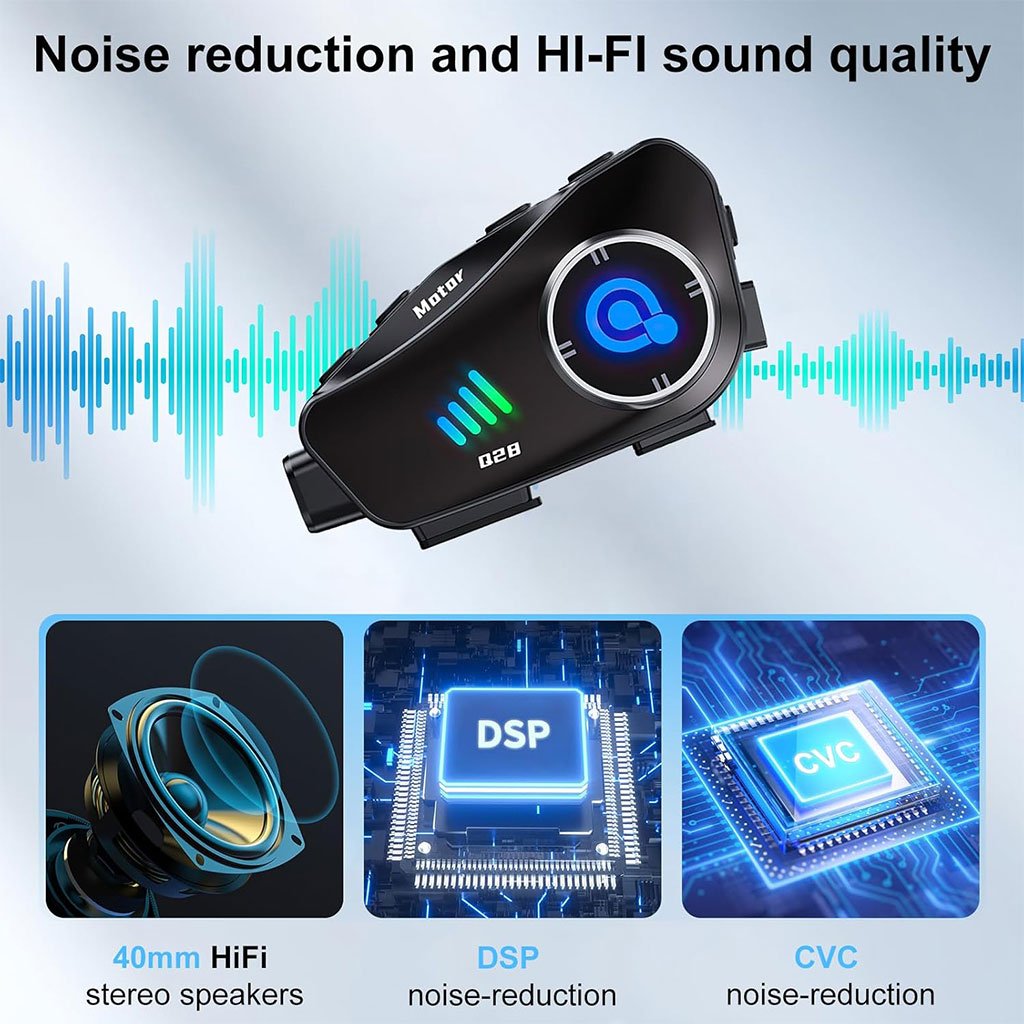 Oreillette Bluetooth pour Casque Moto avec Caméra HD Intégrée – Enregistrez et Profitez du Son en Toute Liberté image 8