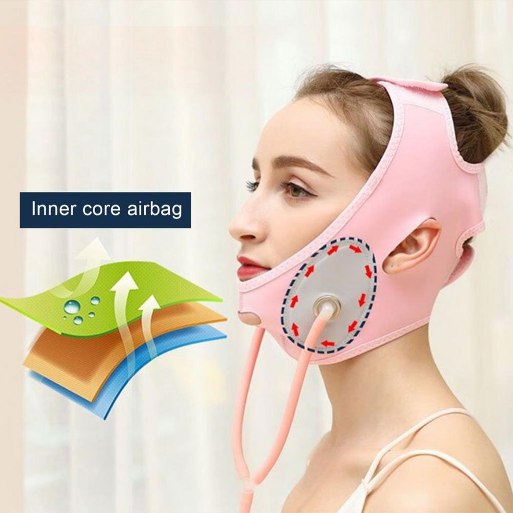 Bande de Lifting Visage Réutilisable en Tissu Élastique Respirant – حزام شد الوجه image 0