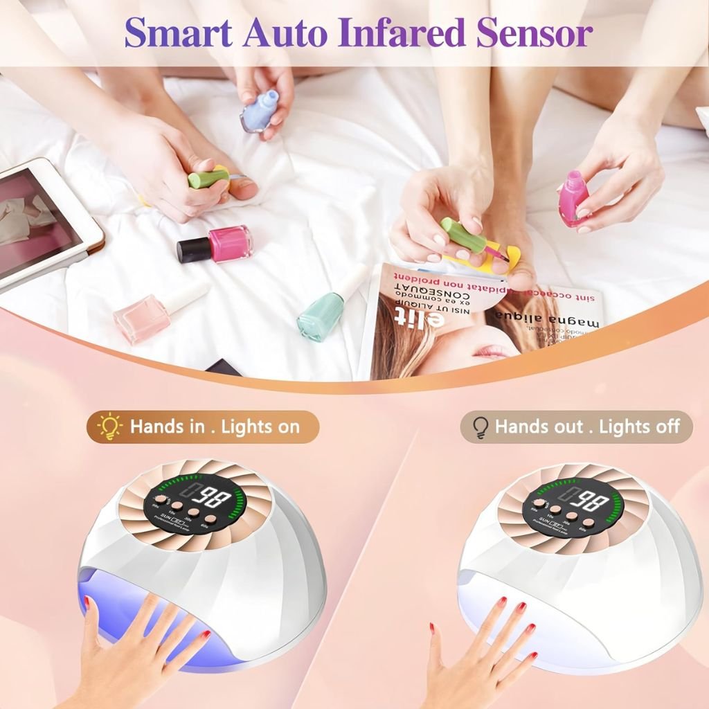 Lampe UV LED 268W – Séchage Gel Ultra-Rapide avec Capteur Automatique image 6
