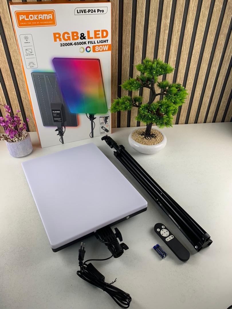 Éclairage LED RGB Professionnel pour Créateurs – Plokama LIVE-P24 Pro 80W image 7