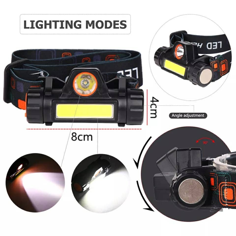 Lampe Frontale LED Compacte 6 Modes – Rechargeable et Étanche image 8