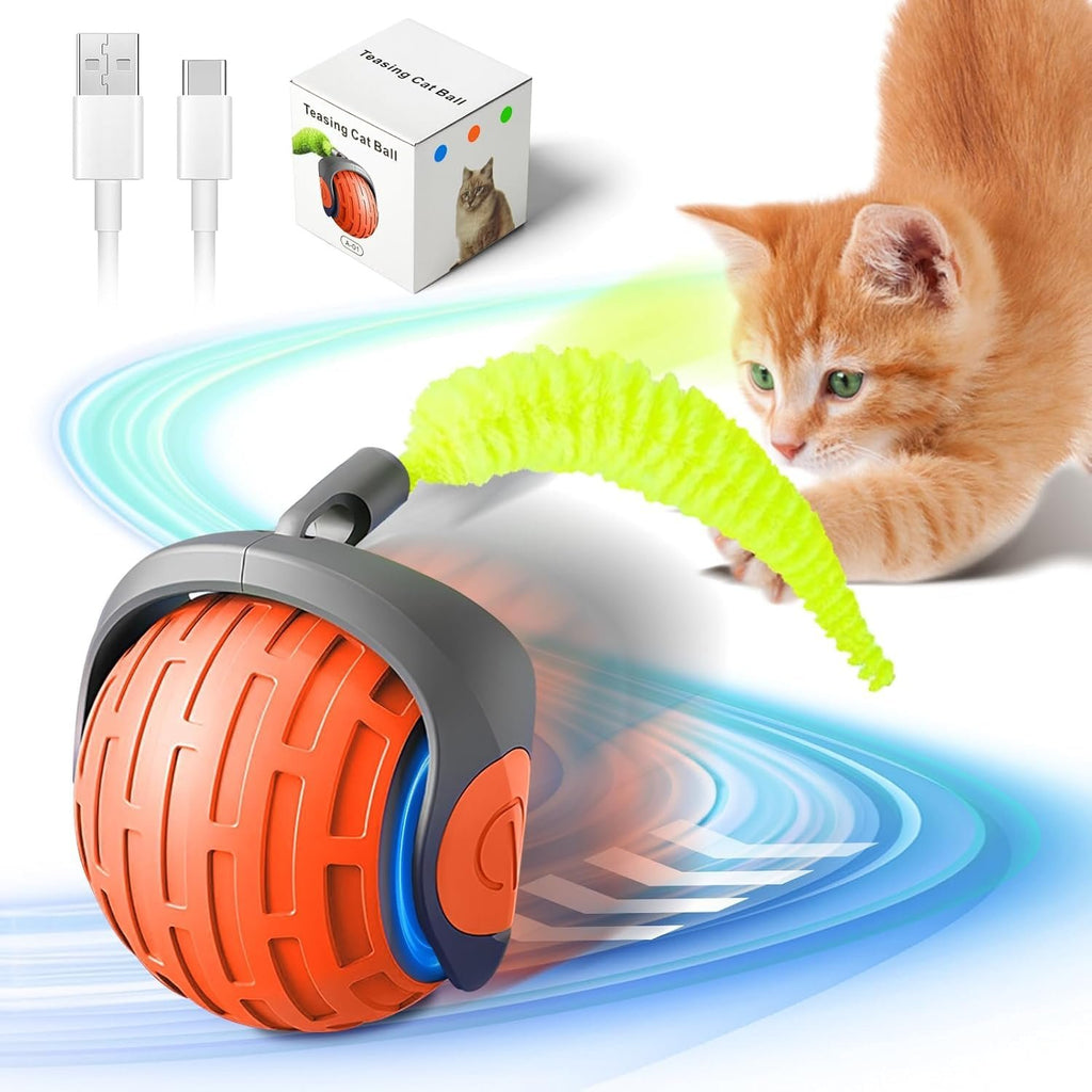 Balle interactive intelligente pour chat – Jeu, mouvement et instinct de chasse image 0