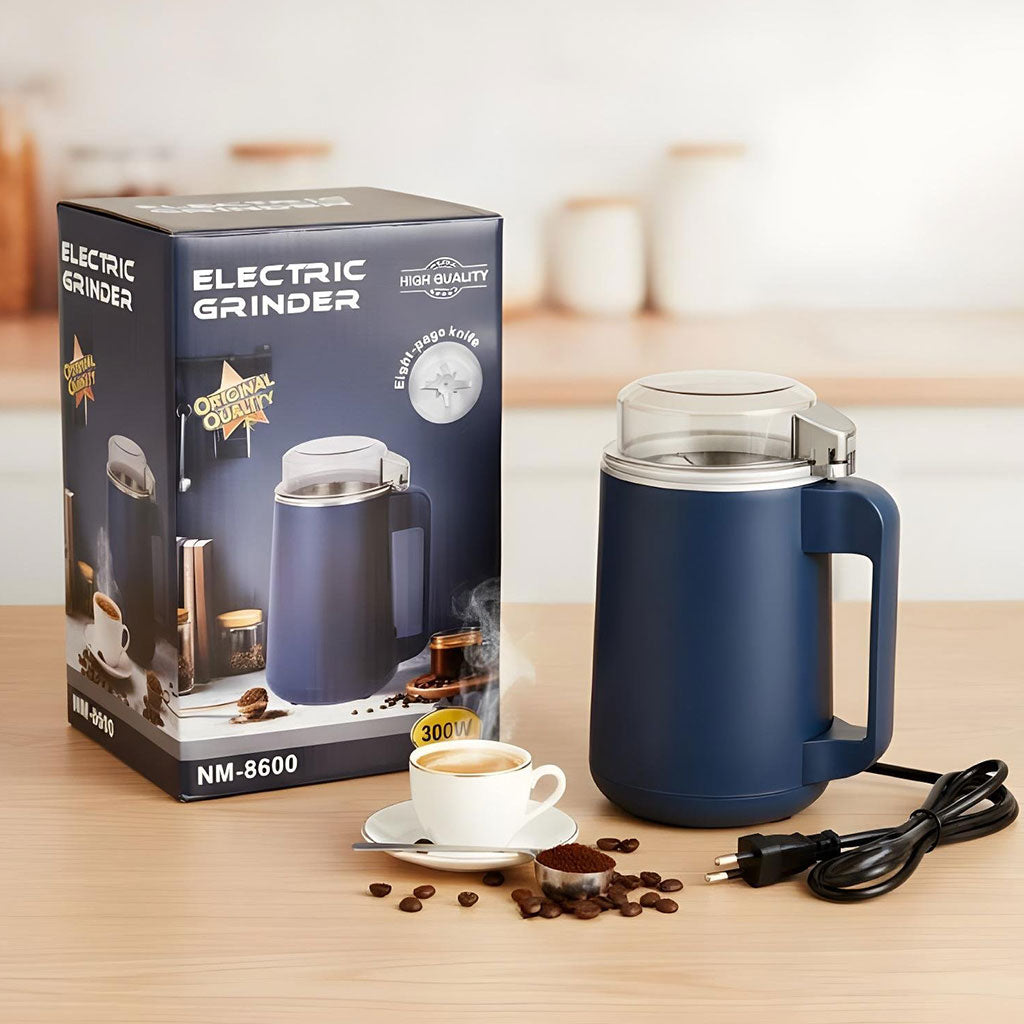 Moulin Électrique 300W Inox Multi-Usage Rapide