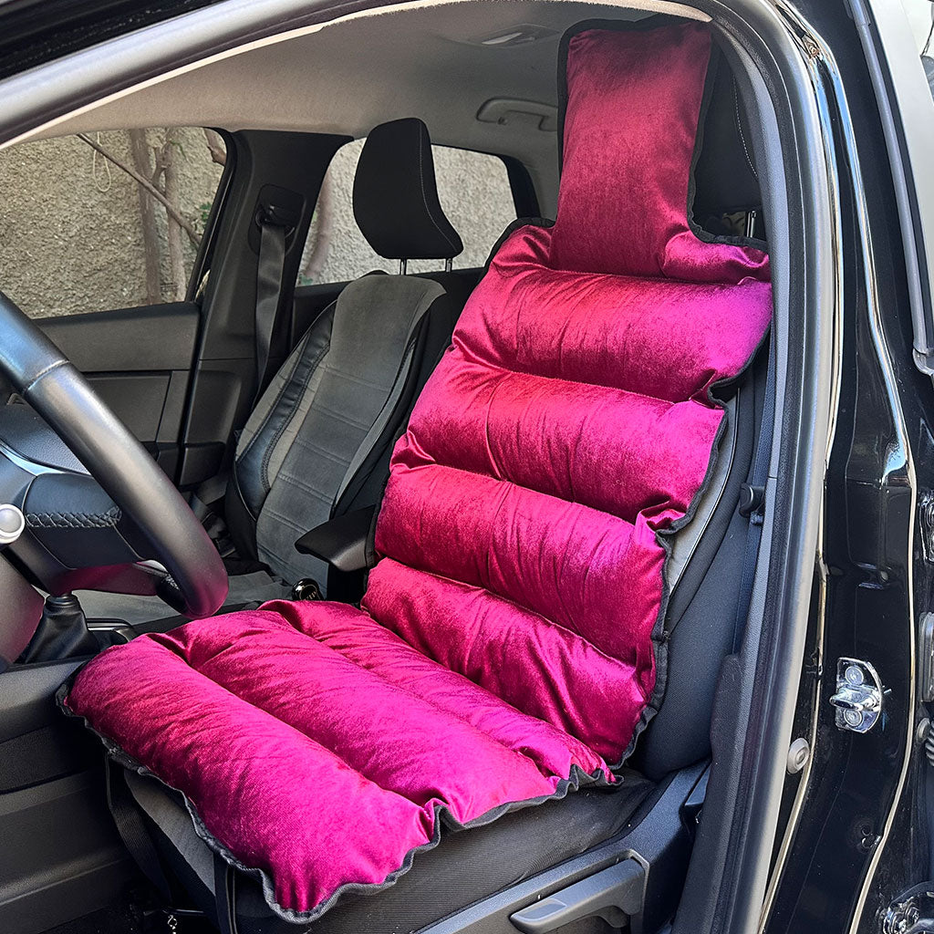 Coussin Siège Voiture Luxe Velours Confort Anti-Fatigue