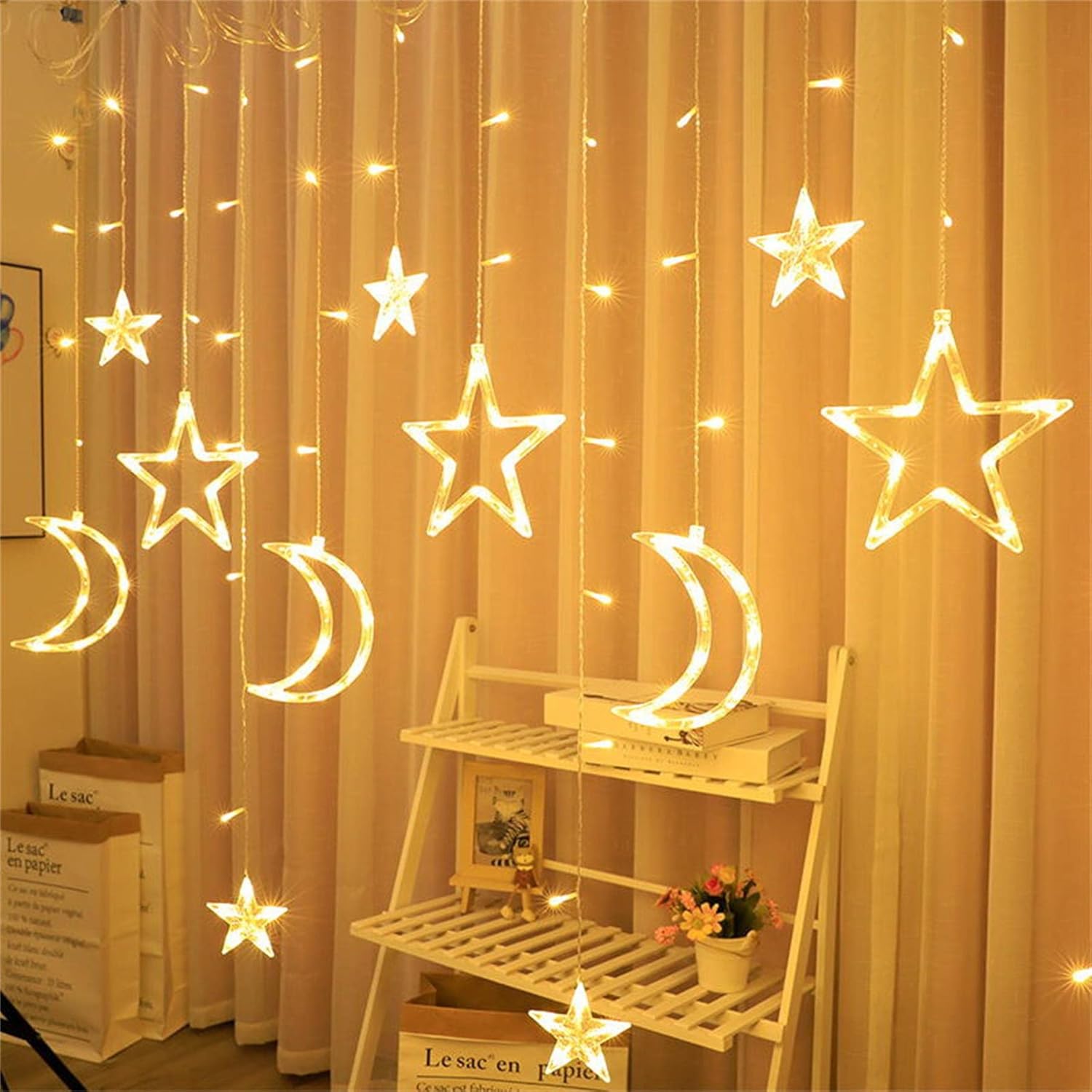 Guirlande 12 LED Ambiance Jaune Chaleureux