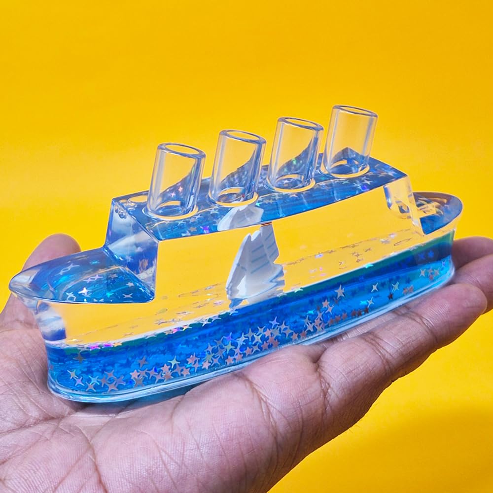 Décoration Fluide en forme de bateau : Sérénité et Magie Visuelle