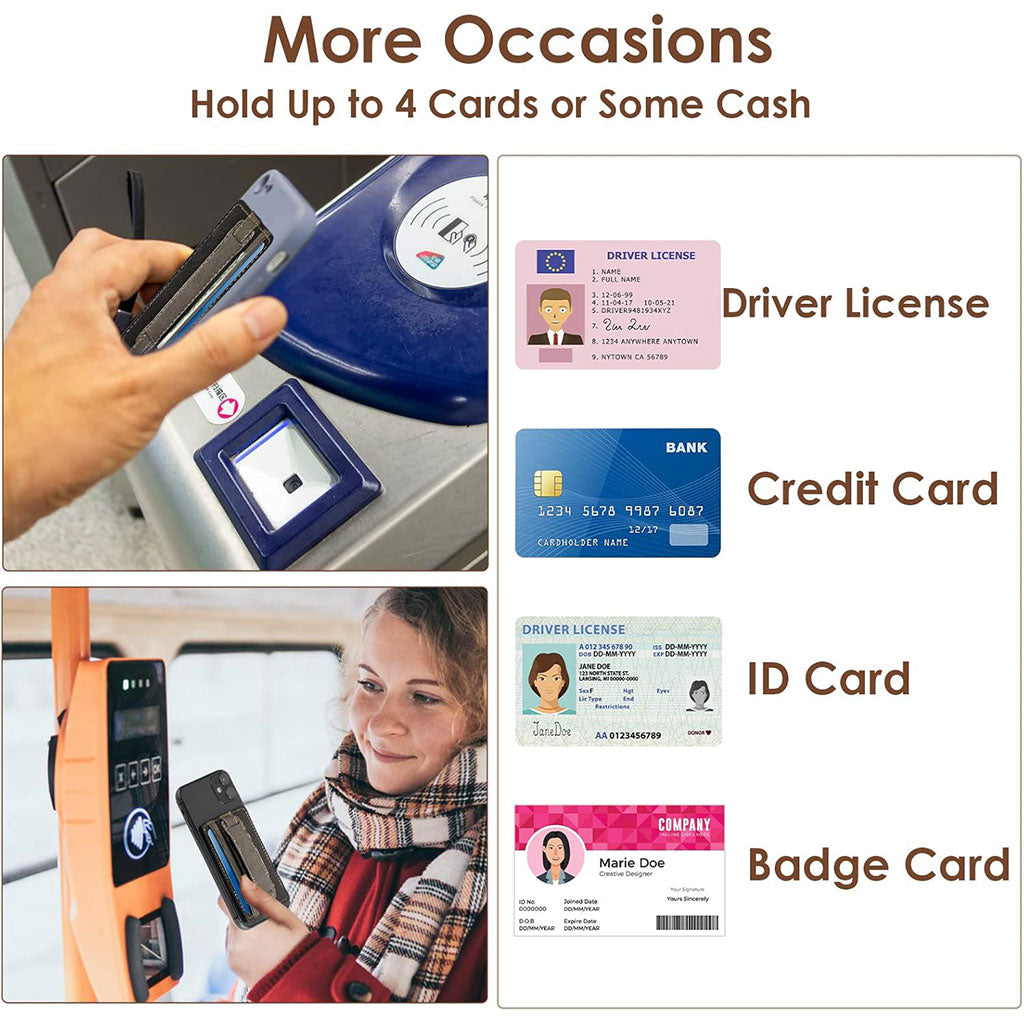 Porte-Carte Adhésif pour Smartphone : Votre Portefeuille Slim et Élégant