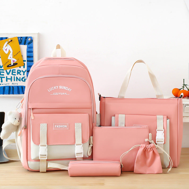 Sac à Dos Kawaii Multifonction Rose – Grande Capacité et Style Tendance