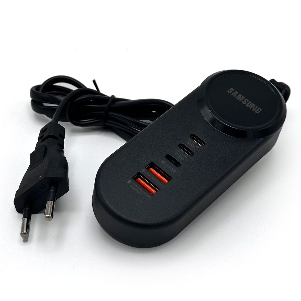 Câble de Charge Multi-Port 5 en 1 Rapide USB-C / USB / Lightning 25W