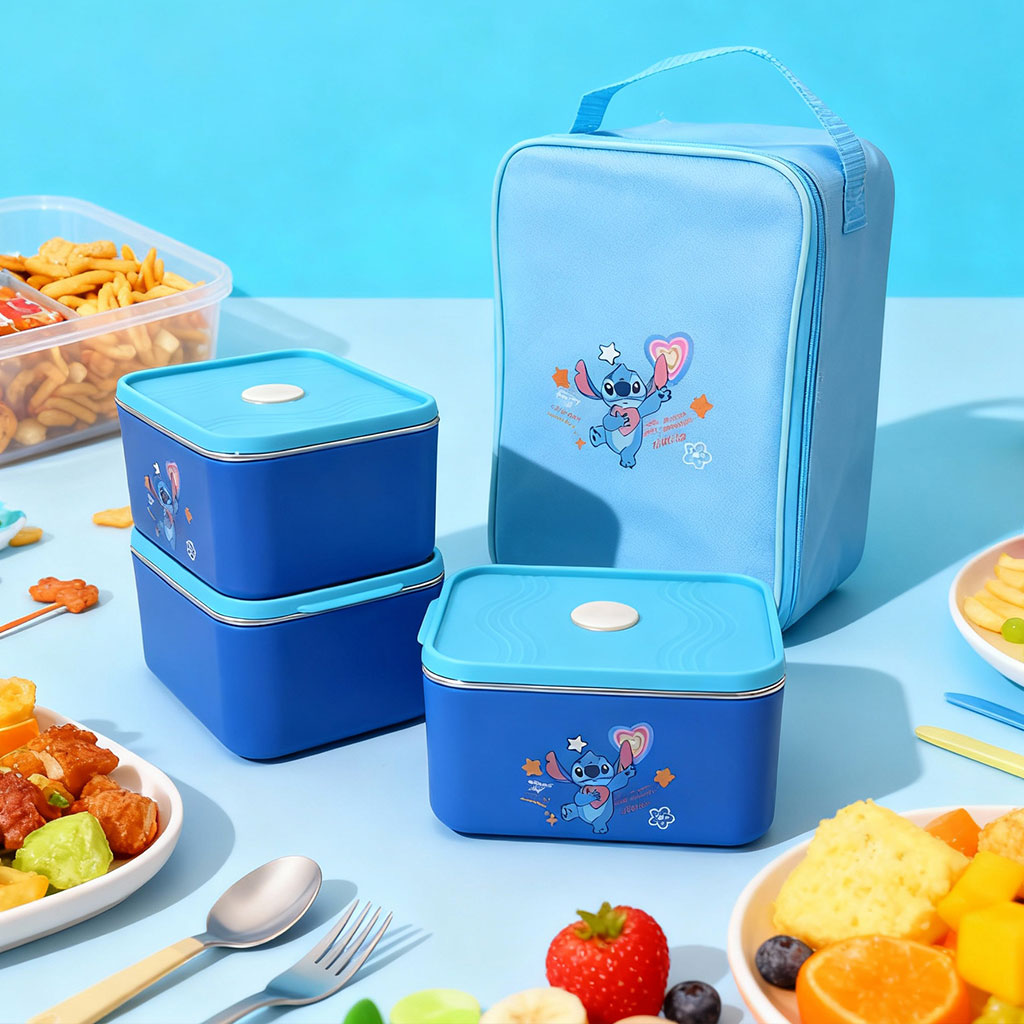 Set Boîte à Déjeuner Kawaii avec Sac Isotherme : Praticité et Fantaisie pour Vos Repas