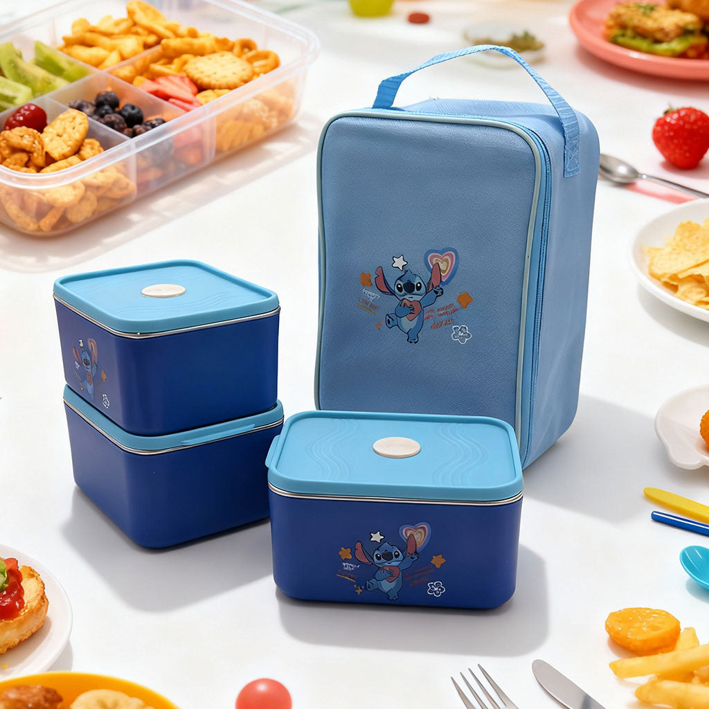 Set Boîte à Déjeuner Kawaii avec Sac Isotherme : Praticité et Fantaisie pour Vos Repas