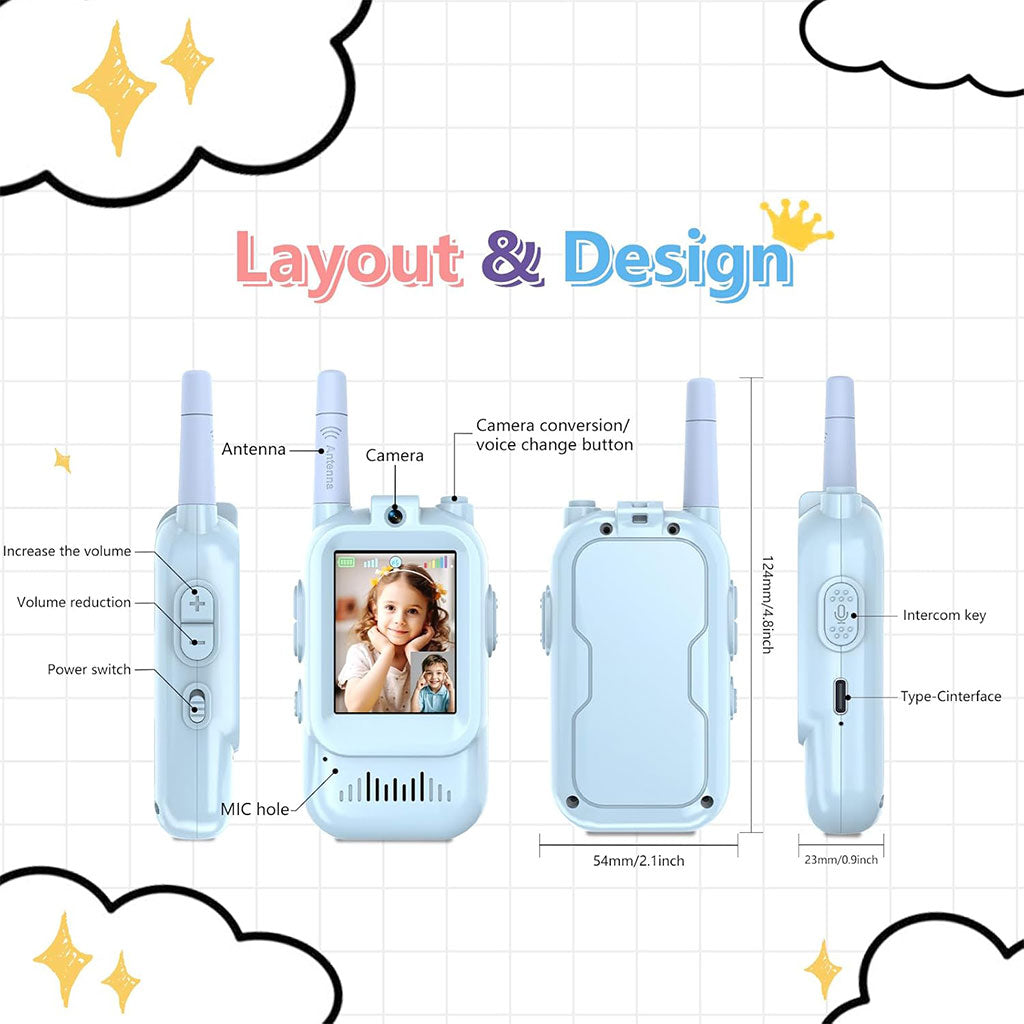 Walkie-Talkie Vidéo pour Enfants : Communication Visuelle en Direct