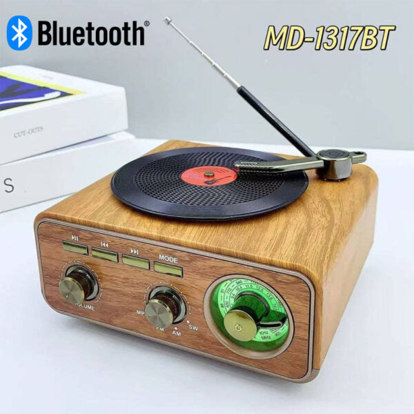 Radio Bluetooth Vintage Haute Fidélité : L'Élégance Rétro au Service du Son Moderne